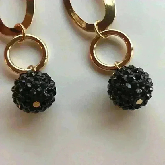 Nine West new Drop Earrings in Gold &Black - Picture 7 of 8